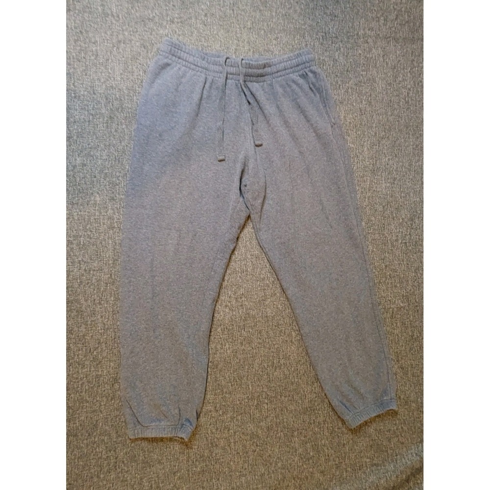 Fila Y2K Mens Sweatpants Large Gray Joggers Drawstring‎ Performance Activewear